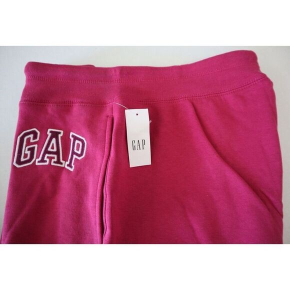 GAP 870261-131 Women's Sz M Cerise Pink Embroidered Logo Fleece Lined Joggers - Picture 3 of 9